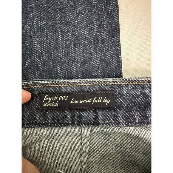 Citizens Of Humanity Blue Jeans Womens Sz 31 Faye Stretch Low Rise WIDE Leg - Picture 7 of 14